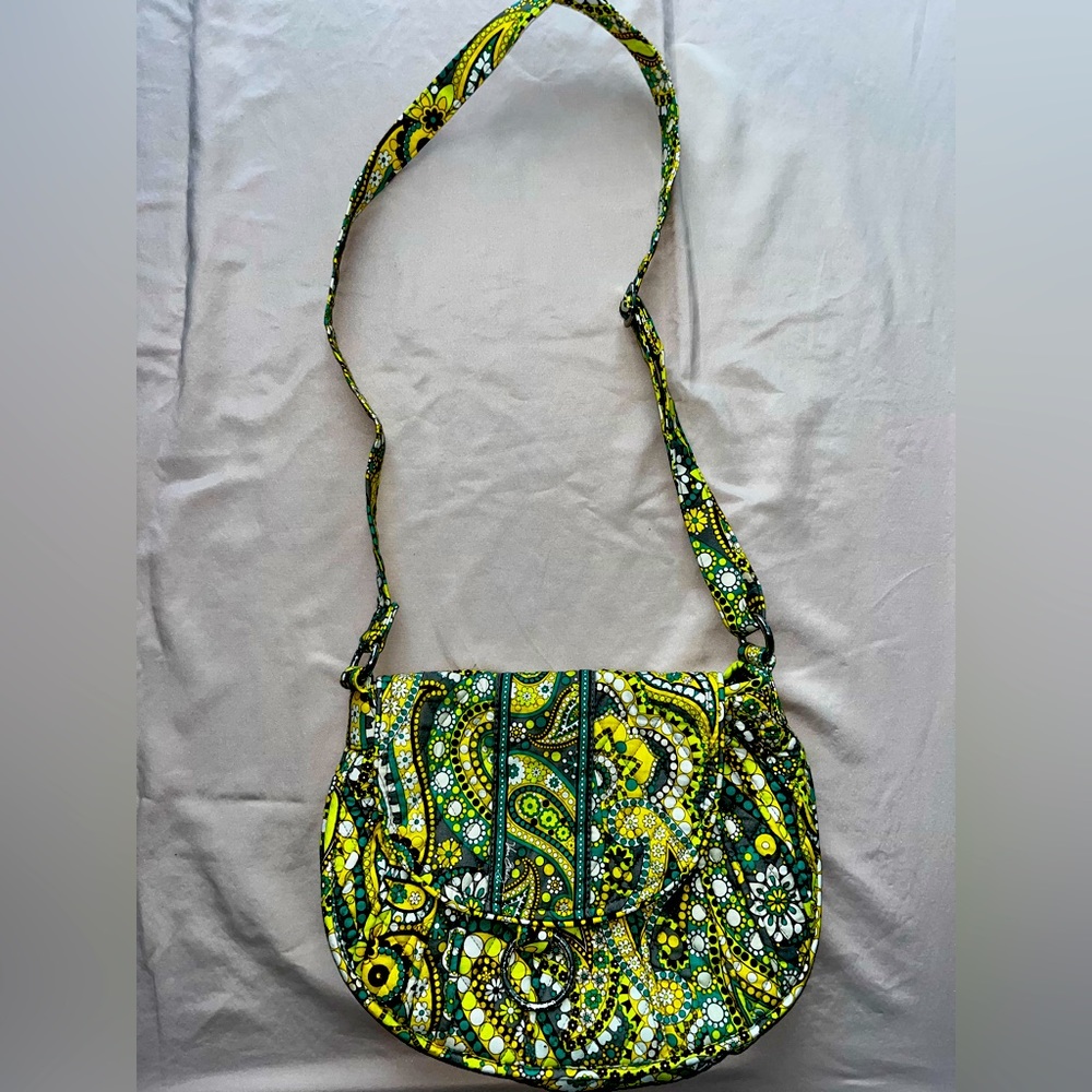 CUTE BLUE GREY LIME WHITE VERA BRADLEY PURSE